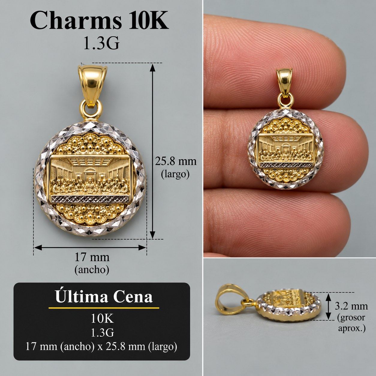 Charms pequeño 10K 1.3G