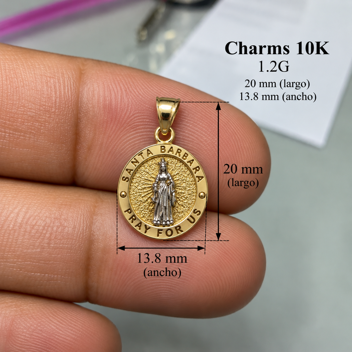 Charms 10K pequeño 1.2G