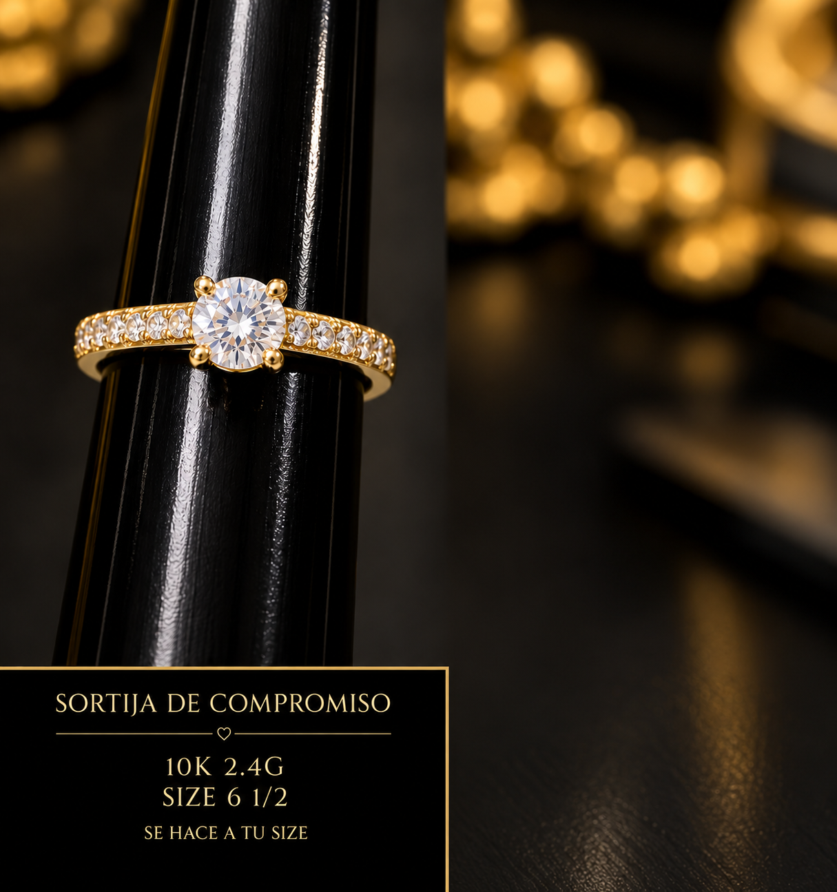 Sortija de compromiso 10K 2.4G size 6 1/2 se hace a tu size