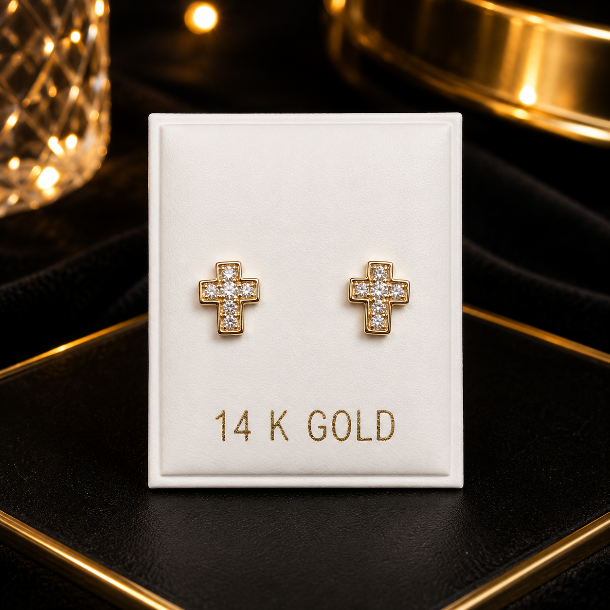 Pantalla de cruz 14K