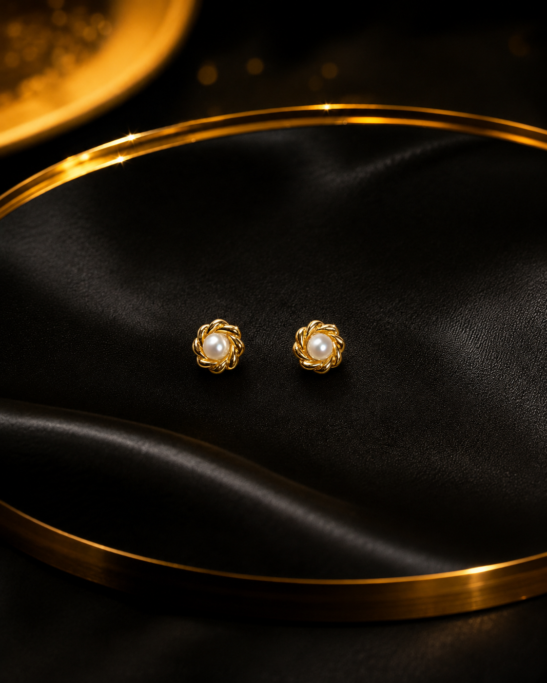 Pantallas 14K con perla