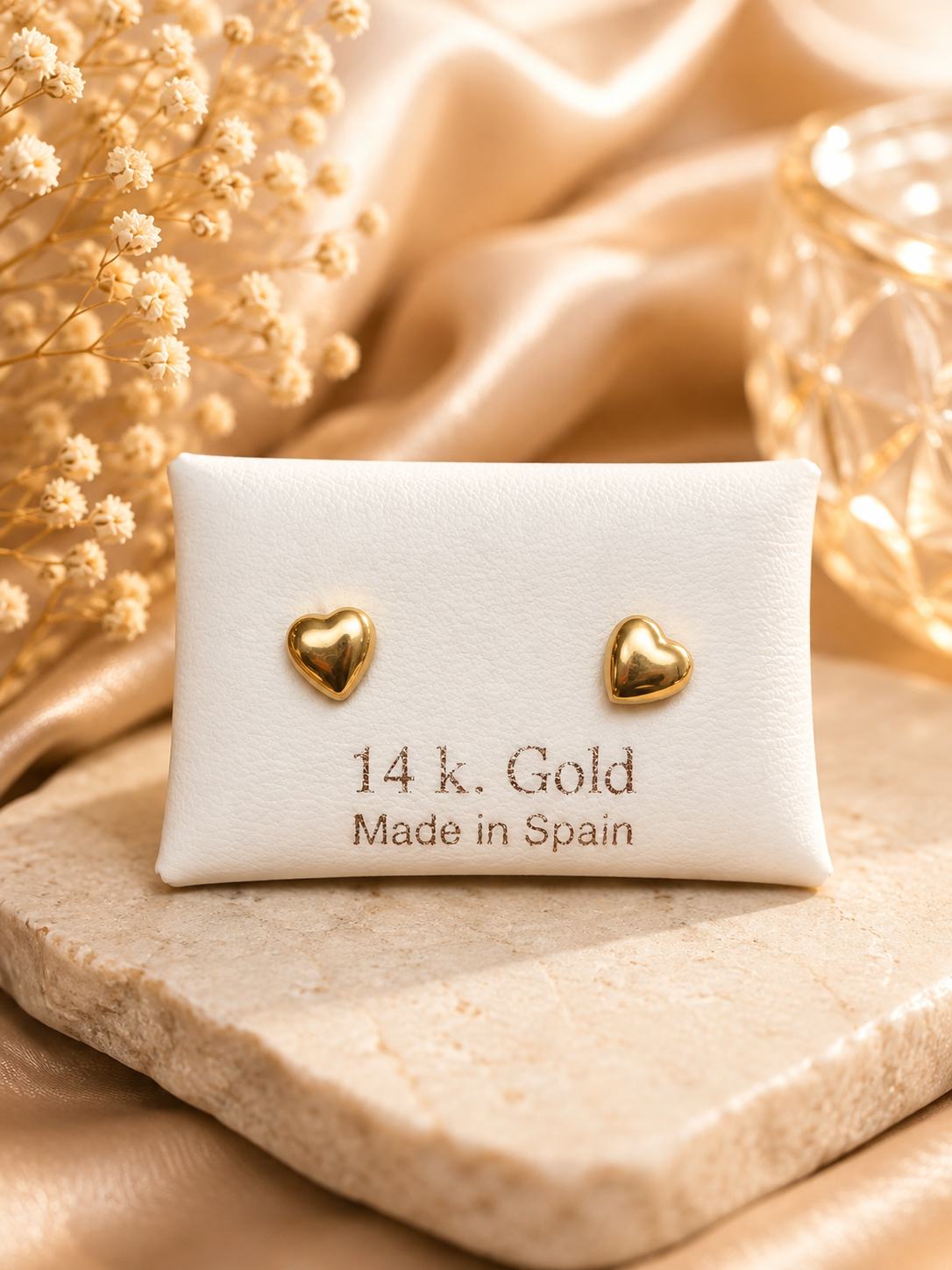 Pantallas de corazón 14K