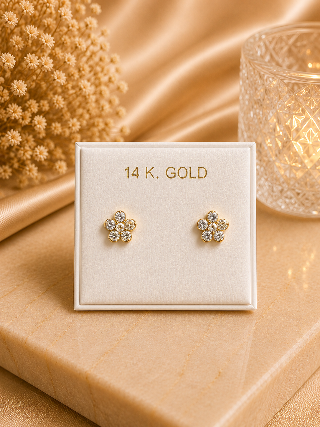 Pantallas de flor 14K
