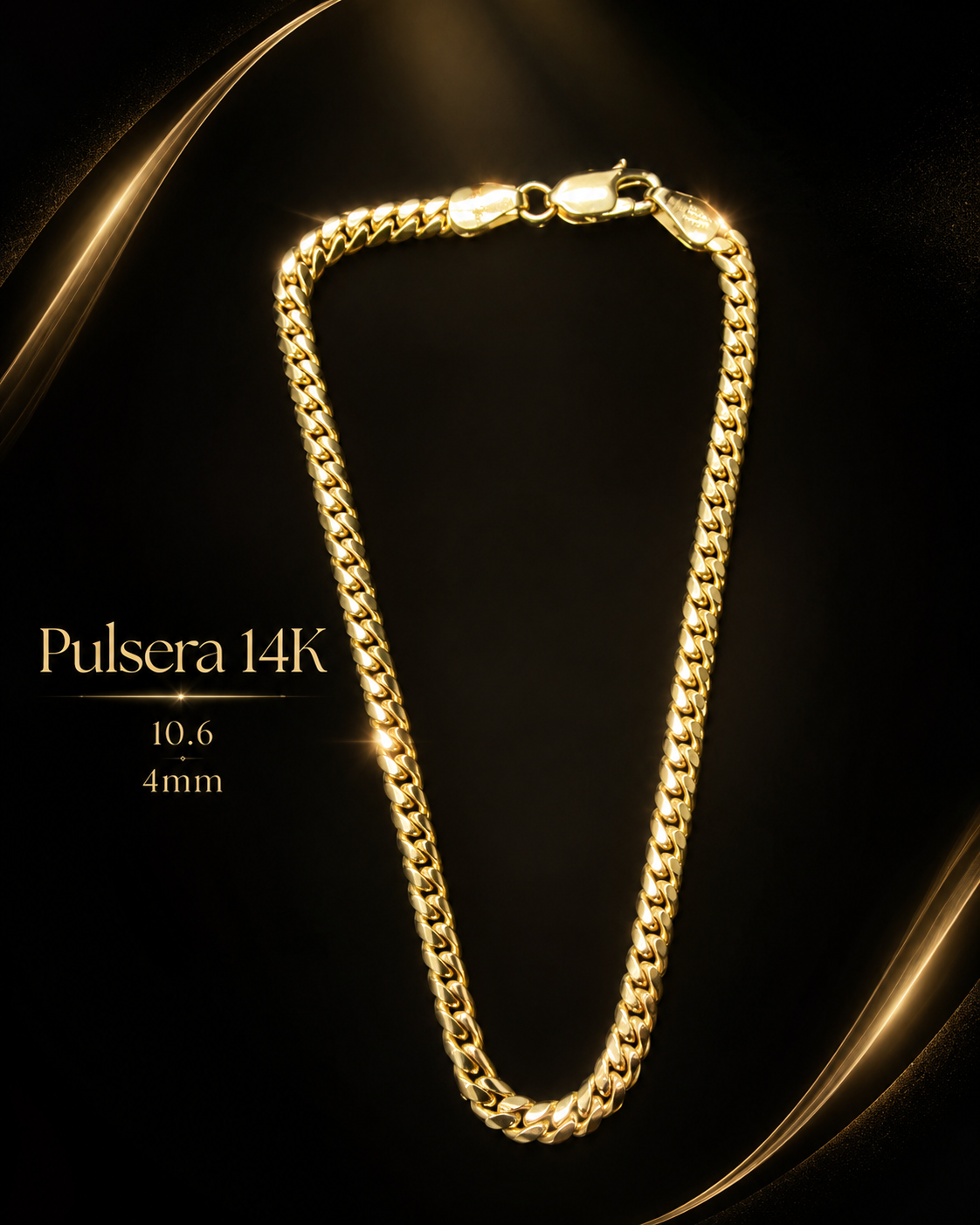 Pulsera 14K 10.6 8 1/2