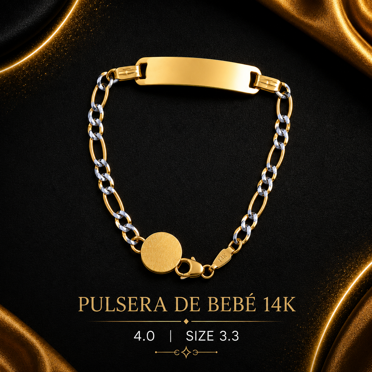 Pulsera 14K 4.0 size 3.3