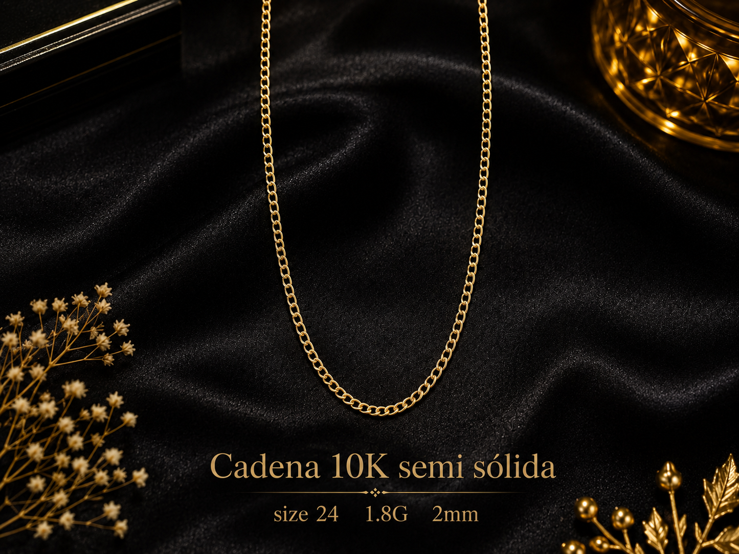 Cadena 10K semi sólida size 24 1.8G 2mm