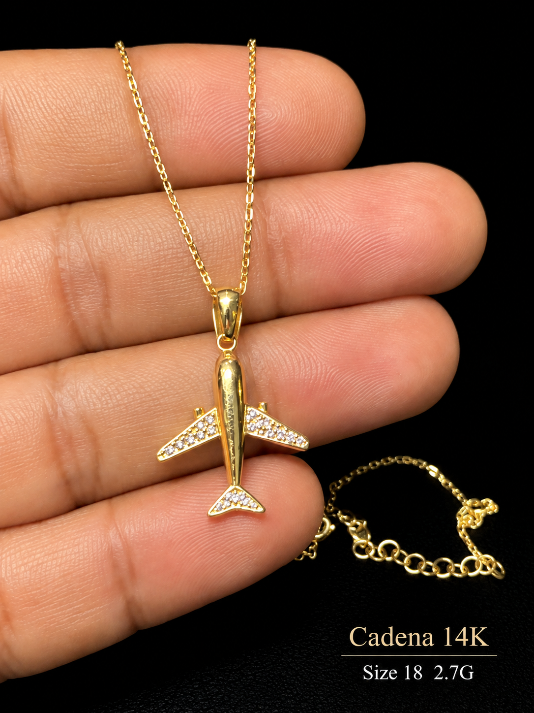 Cadena 14K size 18 2.7G