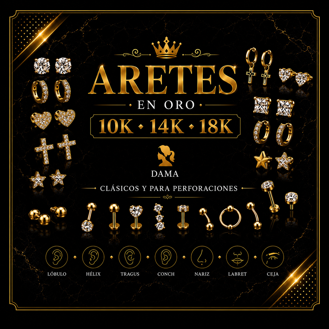 Aretes para Dama