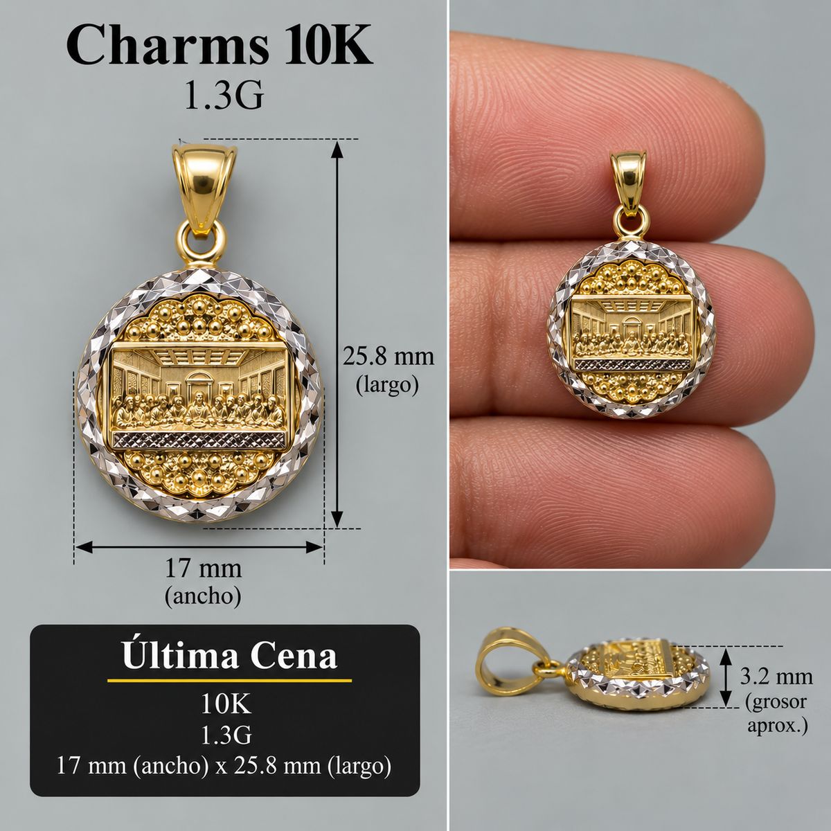 Charms pequeño 10K 1.3G