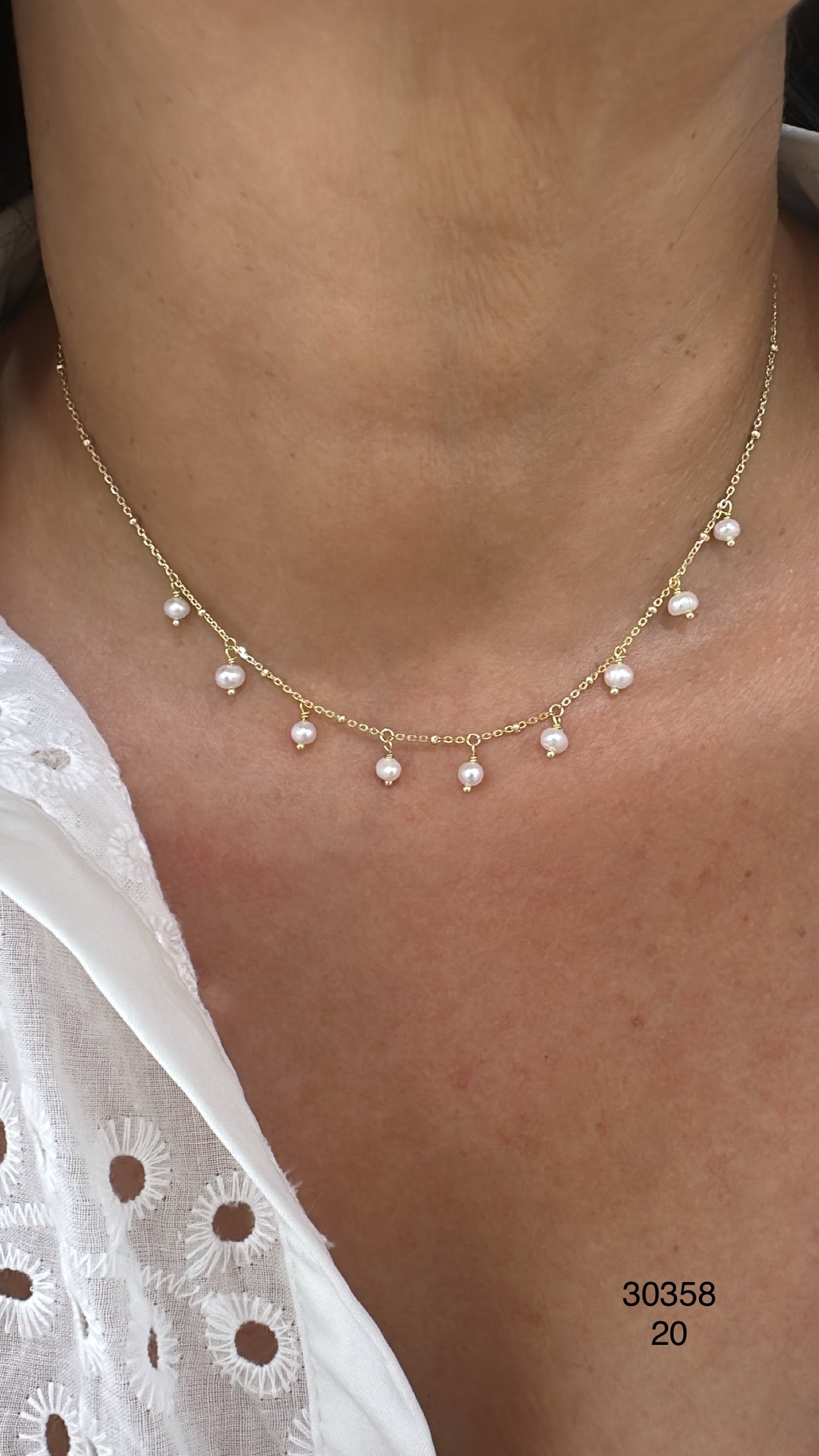 Collar de perlitas en 925