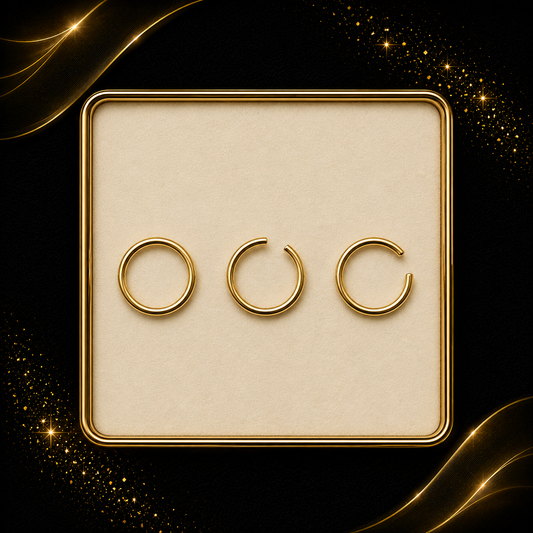 Pantalla 14K Argolla pequeña