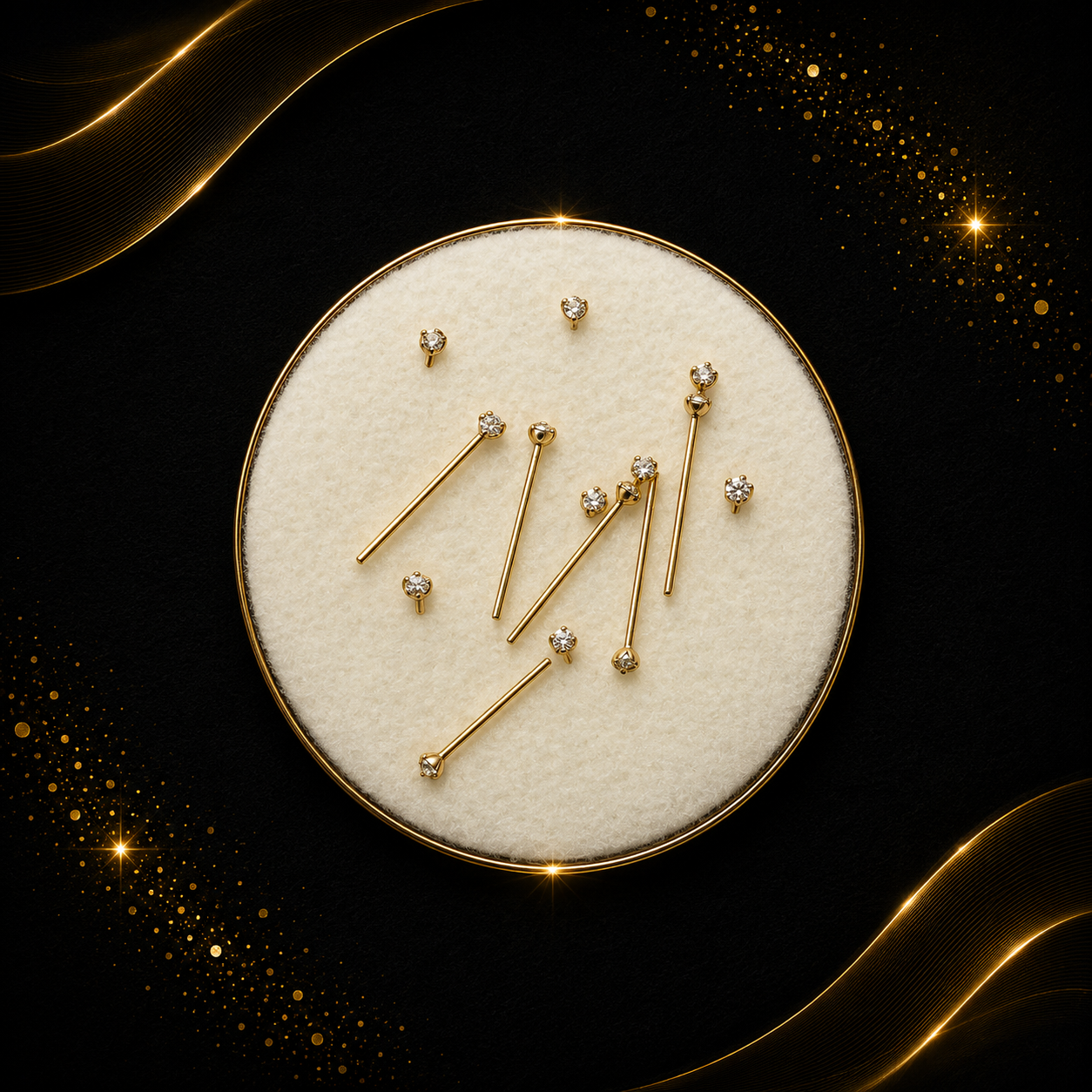 Pantalla 14k nariz 👃 palito largo.