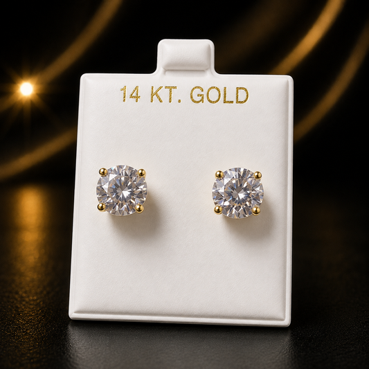 Pantalla 14K 4mm cierre de rosca