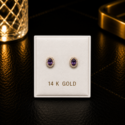 Pantallas violeta 14K elegantes