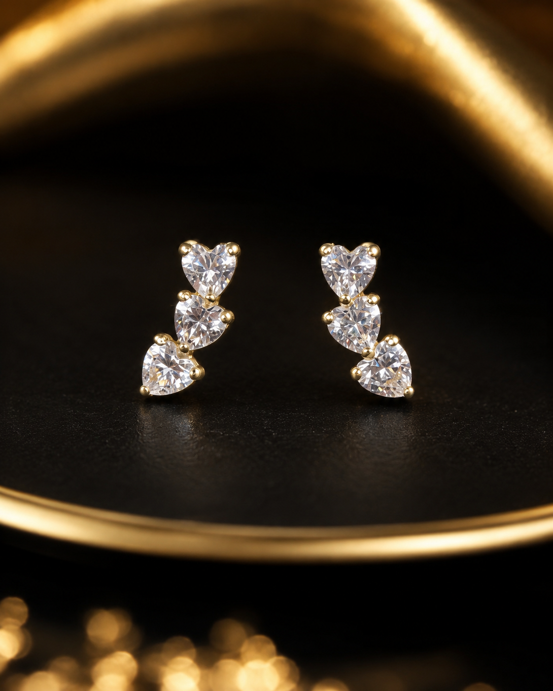 Pantallas de 3 Corazón 14K