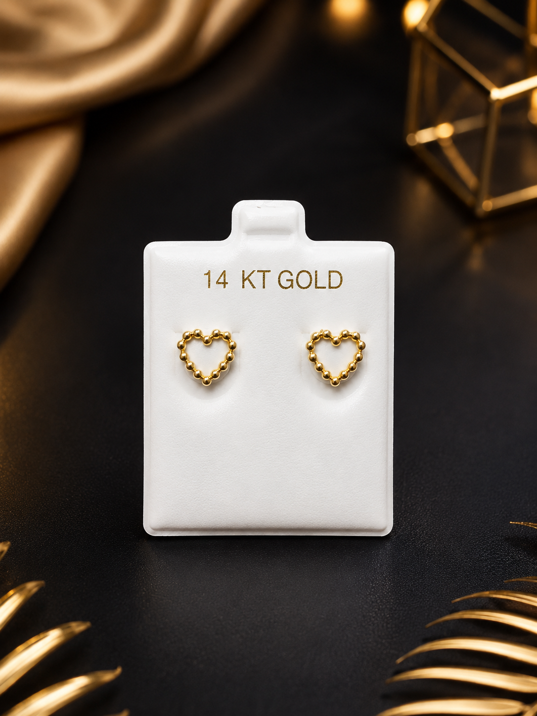 Pantallas de corazón con puntos 14K