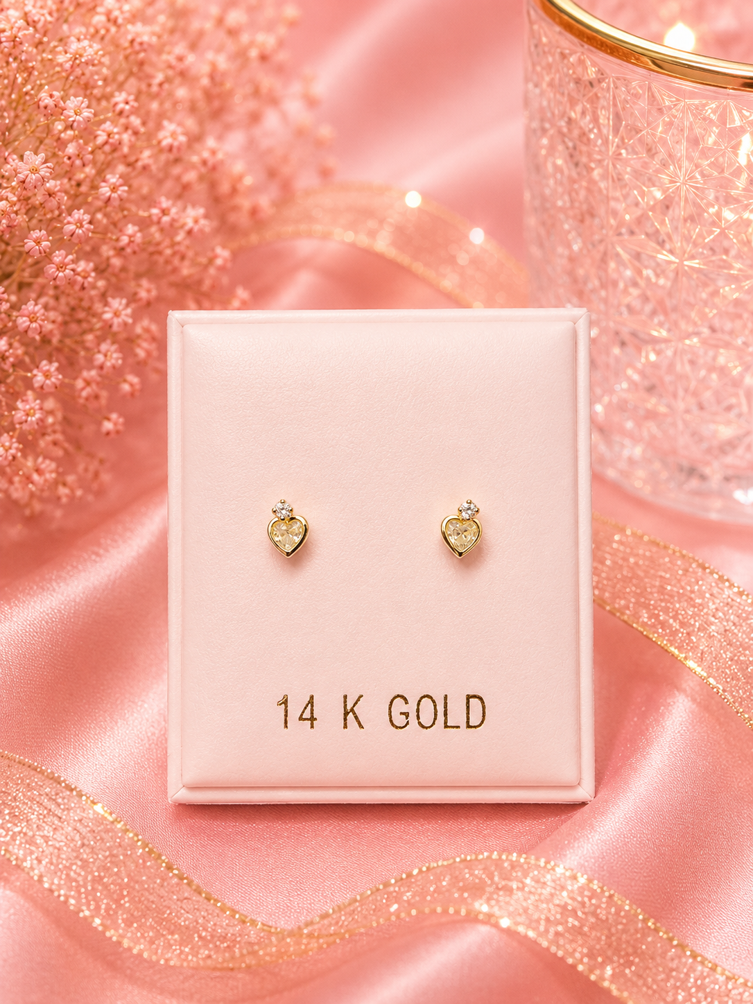 Pantalla 14K  de corazón pequeño