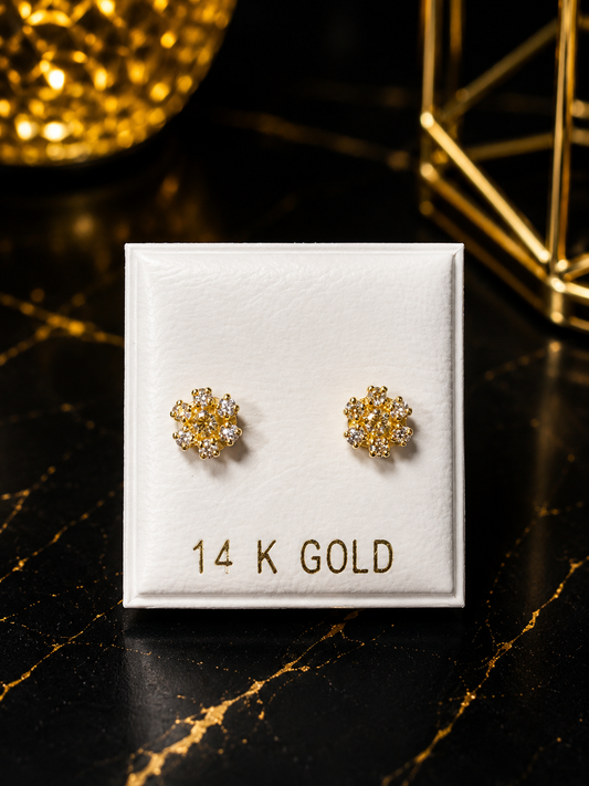 Pantalla de flor clear 14K