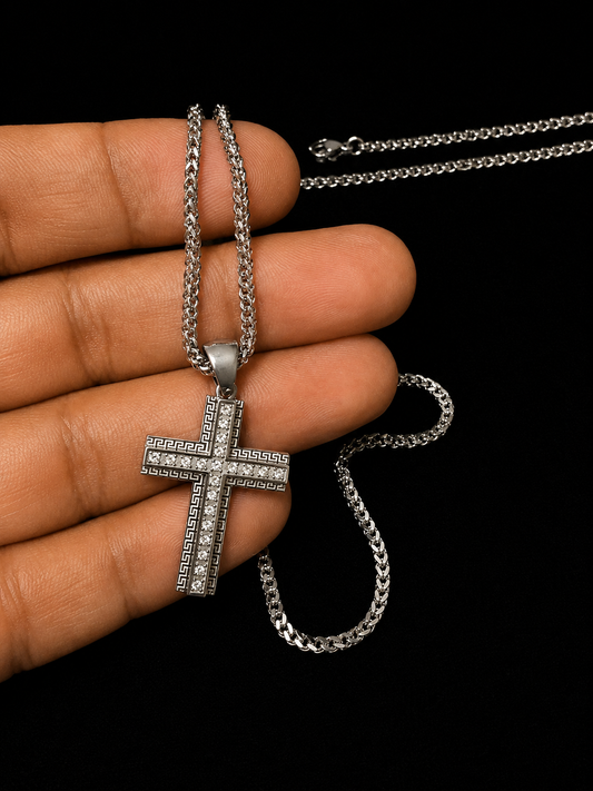 Cadena franco size 22 con cruz