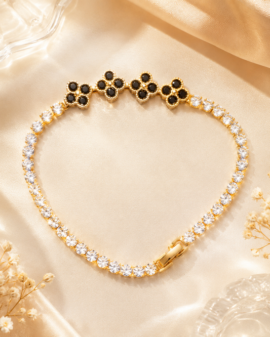 Pulsera size 7 4 flores