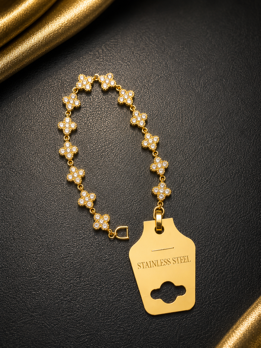 Pulsera color oro size 7 1/2