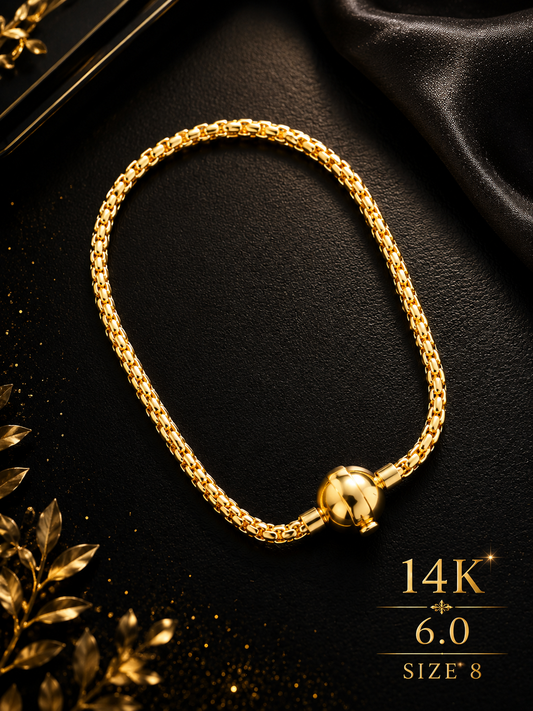 Pulsera Fancy ORO 14K size “8” 6.0