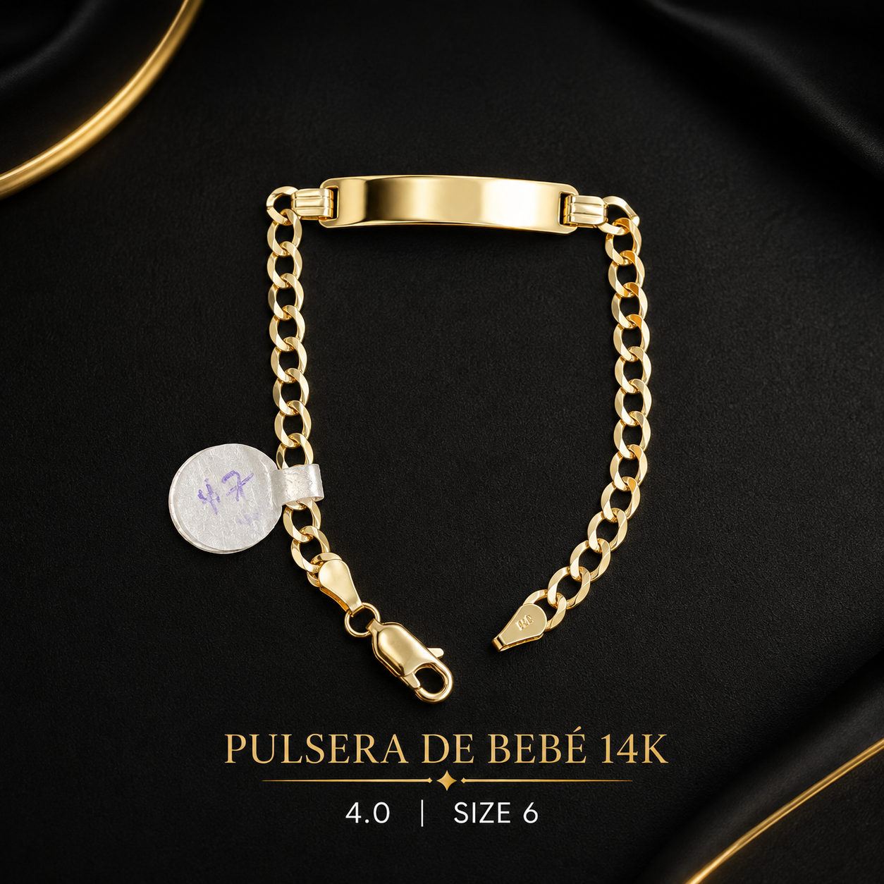 Pulsera 14K 5mm  4.7 size 6
