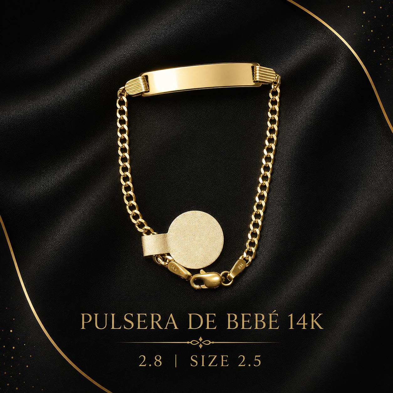 Pulsera 14K 2.8 2.5