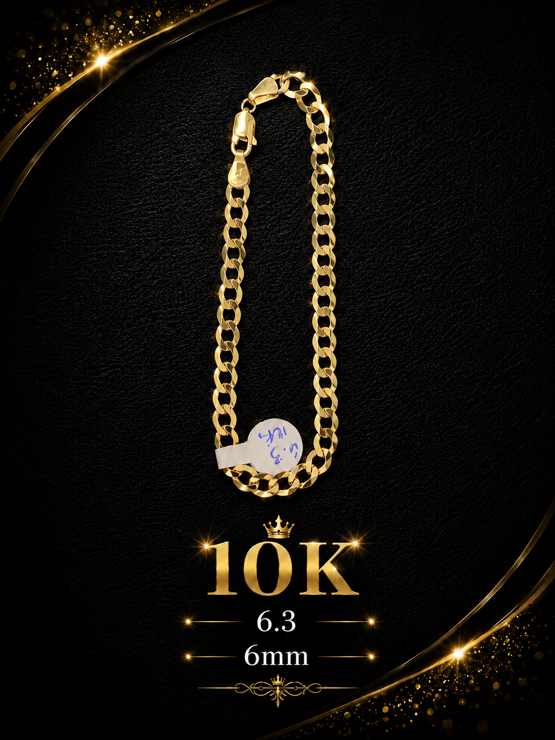 Pulsera 10K size 8  6.3G   6mm
