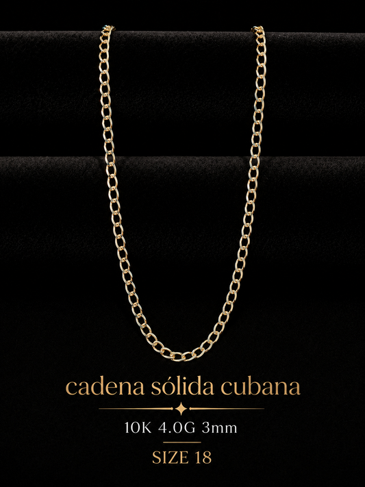 Cadena sólida 10K size 18 4.0G 3mm