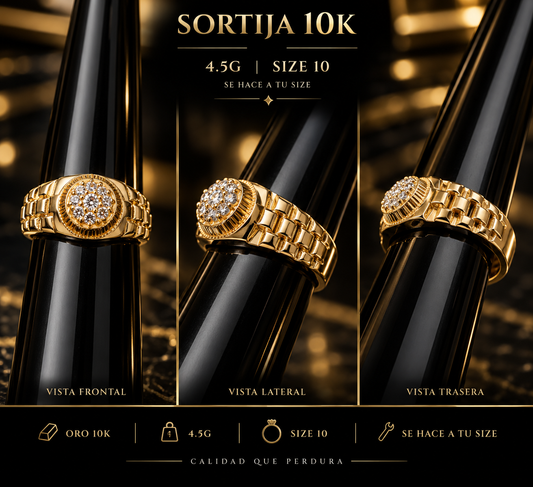 Sortija 10K 4.5G size 10 se hace a tu size