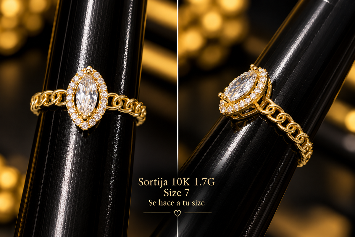 Sortija 10K 1.7G size 7 se hace a tu size