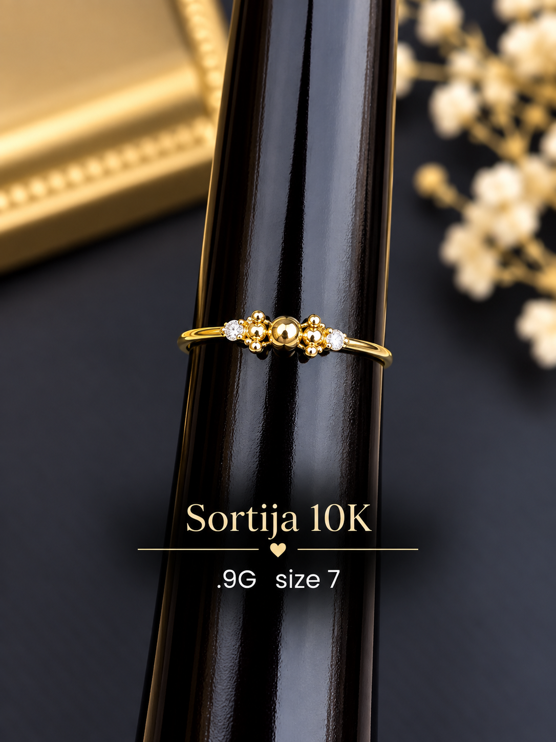 Sortija 10K .9G size 7
