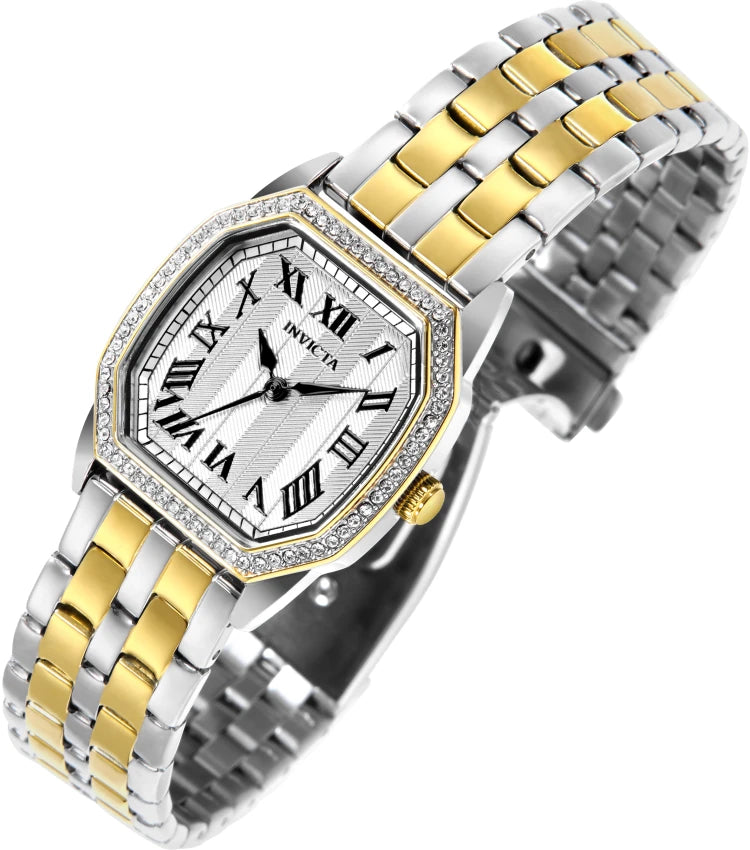 Reloj invicta dos tono con circonia 48999